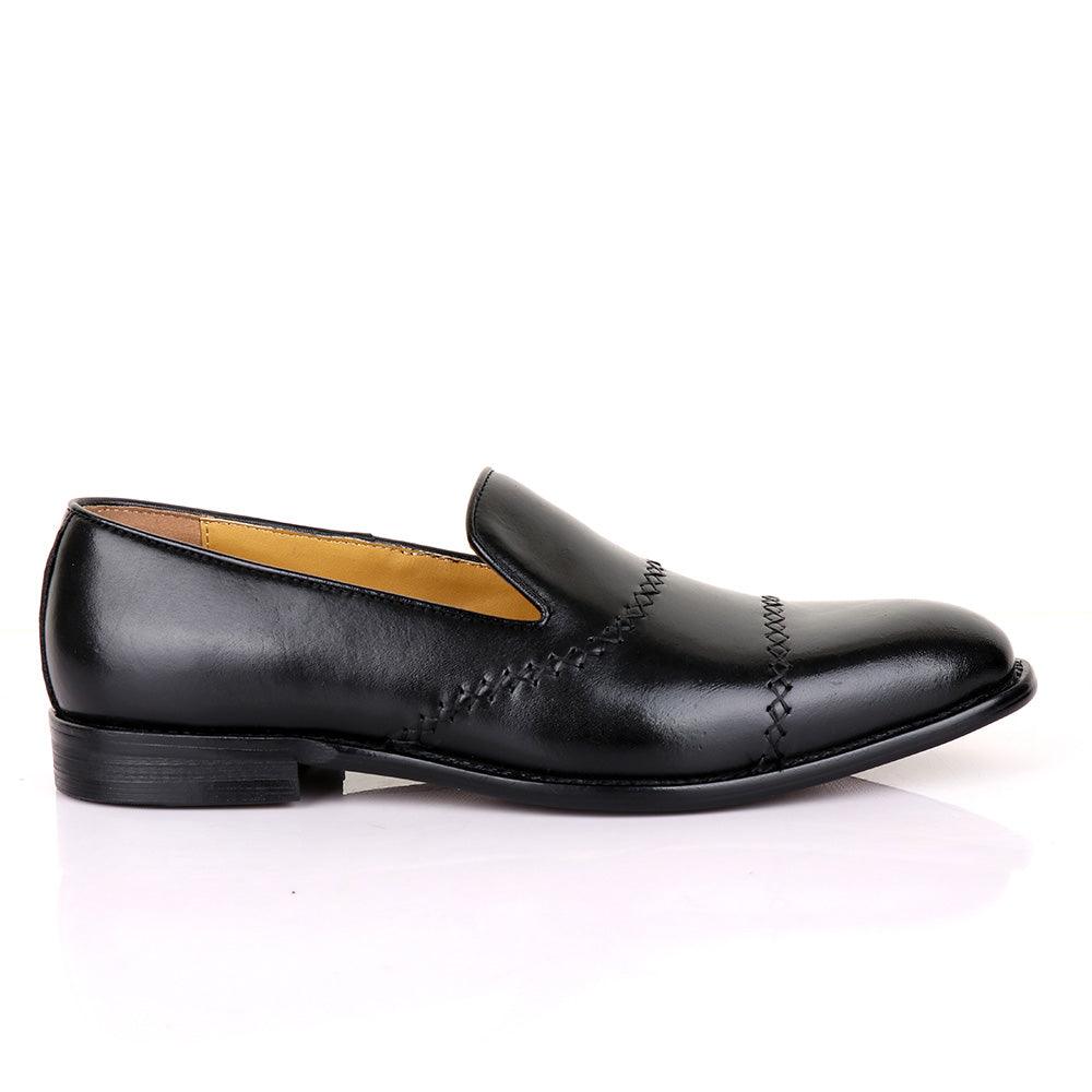 Terry Taylors Treading Black Leather Shoe - Obeezi