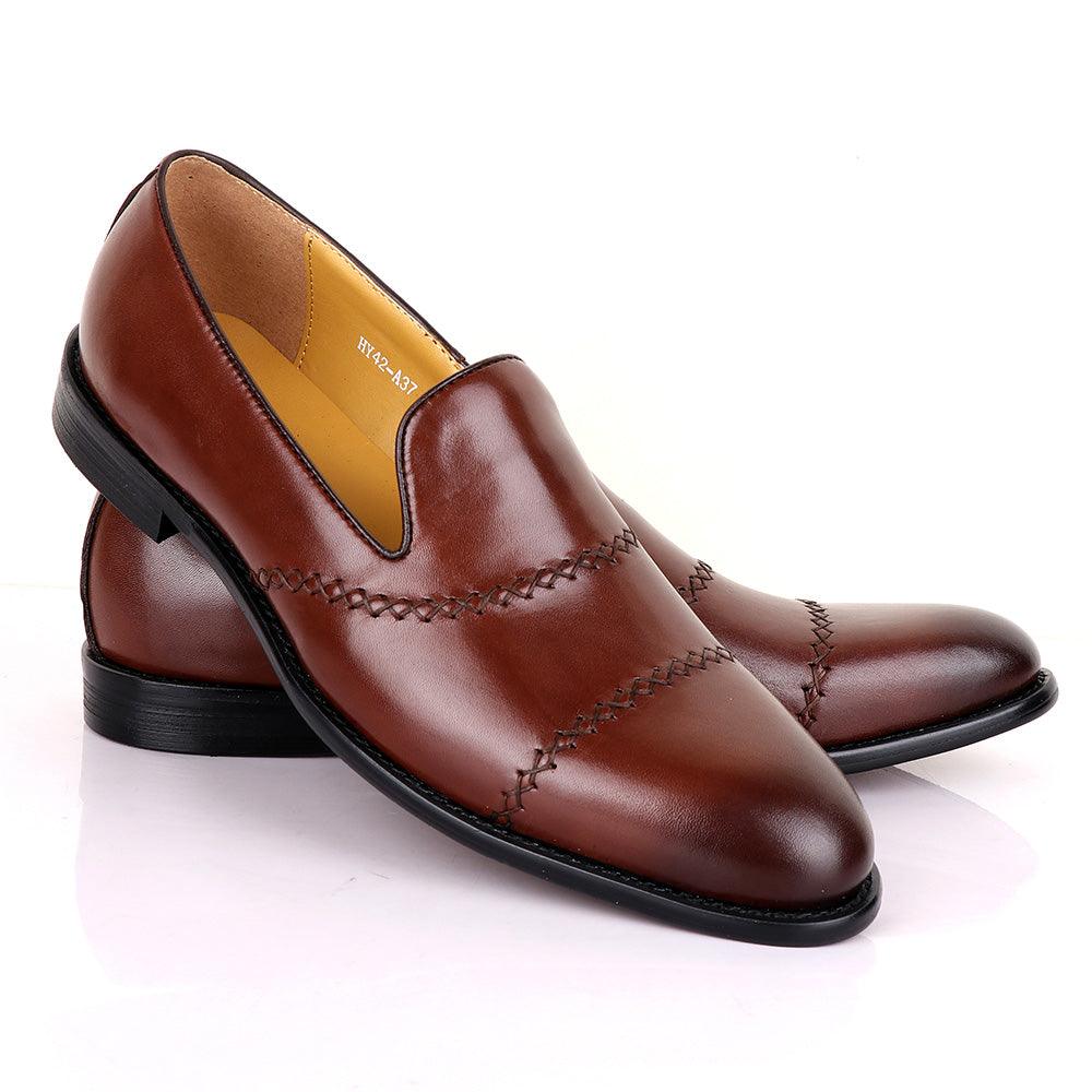 Terry Taylors Treading Brown Leather Shoe - Obeezi