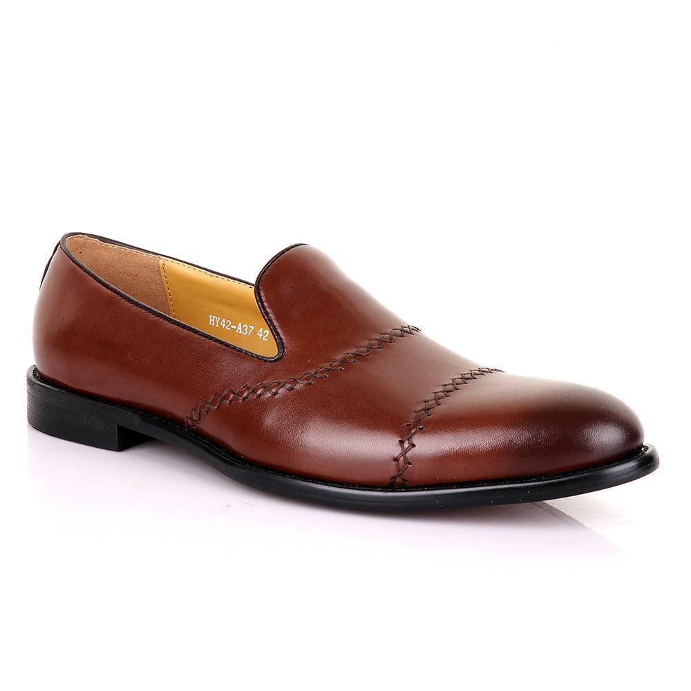 Terry Taylors Treading Brown Leather Shoe - Obeezi