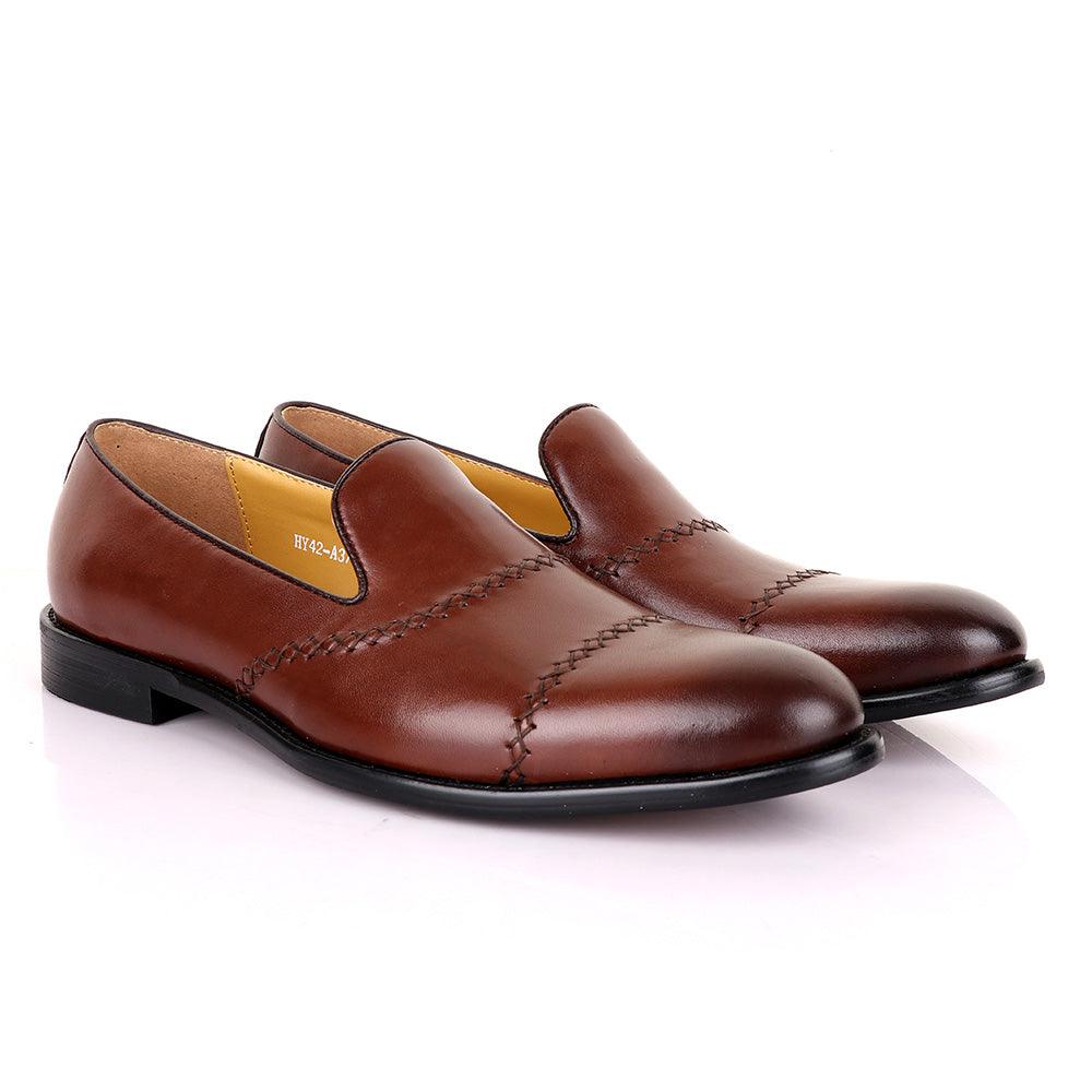 Terry Taylors Treading Brown Leather Shoe - Obeezi