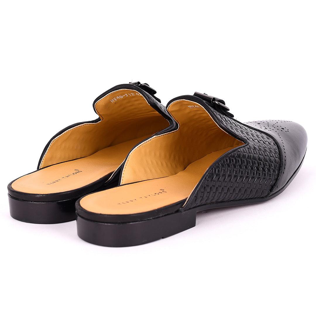 Terry Taylors Upper Woven With Front Dotted Leather Designed Half Shoe - Obeezi.com