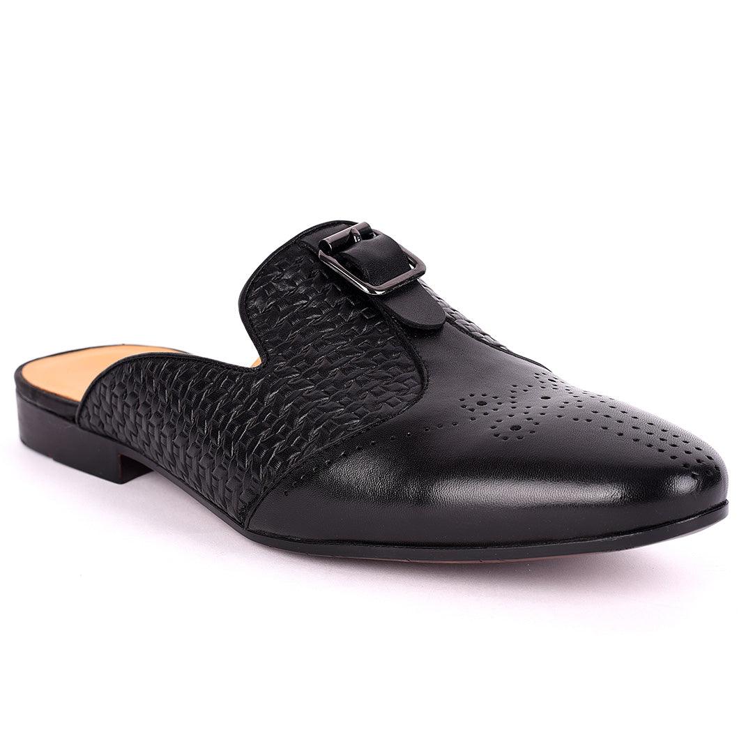 Terry Taylors Upper Woven With Front Dotted Leather Designed Half Shoe - Obeezi.com