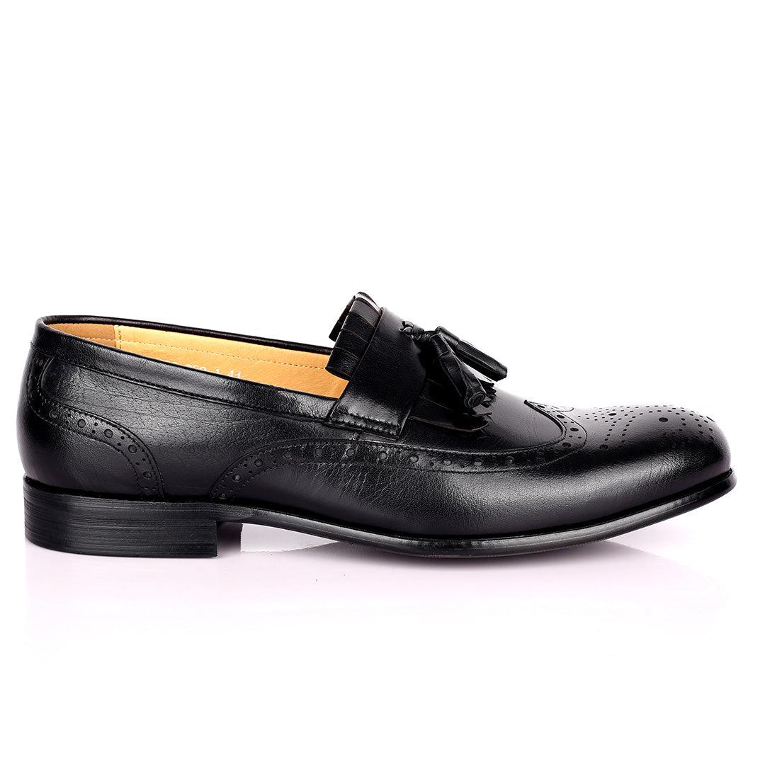 Tford Formal Comfort Black Men's Fringe Shoes - Obeezi.com