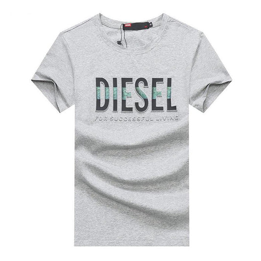 The Brave Organic Cotton Front Logo T shirt -Grey - Obeezi.com