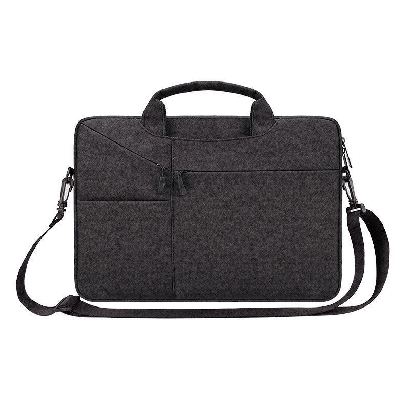 The Latest Casual Business Inner Padded Laptop Bag-Black - Obeezi.com