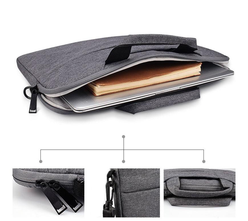 The Latest Casual Business Inner Padded Laptop Bag-Black - Obeezi.com