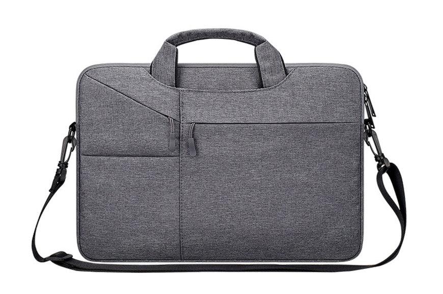 The Latest Casual Business Inner Padded Laptop Bag-Grey - Obeezi.com
