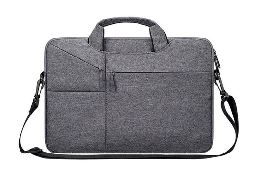 The Latest Casual Business Inner Padded Laptop Bag-Grey - Obeezi.com