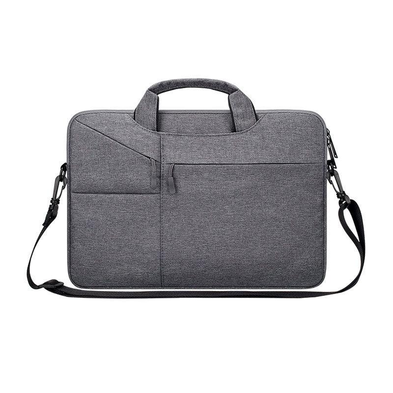 The Latest Casual Business Inner Padded Laptop Bag-Grey - Obeezi.com