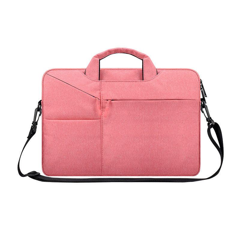 The Latest Casual Business Inner Padded Laptop Bag-Pink - Obeezi.com