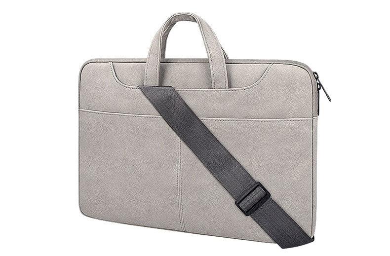 The Latest Sleek And Stylish Padded Inner Designed Shoulder Strap Laptop Bag-Beige - Obeezi.com