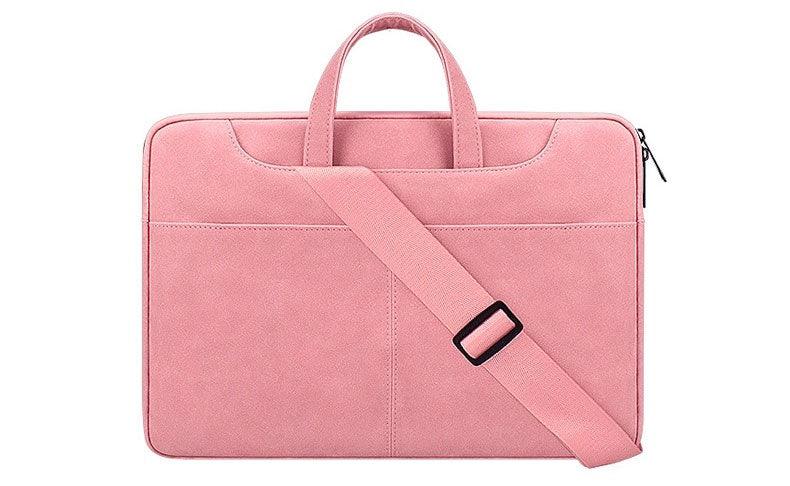 The Latest Sleek And Stylish Padded Inner Designed Shoulder Strap Laptop Bag- Pink - Obeezi.com