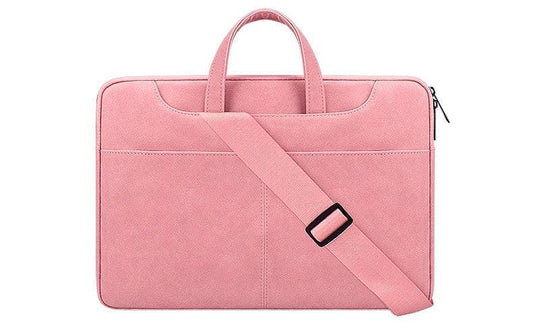 The Latest Sleek And Stylish Padded Inner Designed Shoulder Strap Laptop Bag- Pink - Obeezi.com