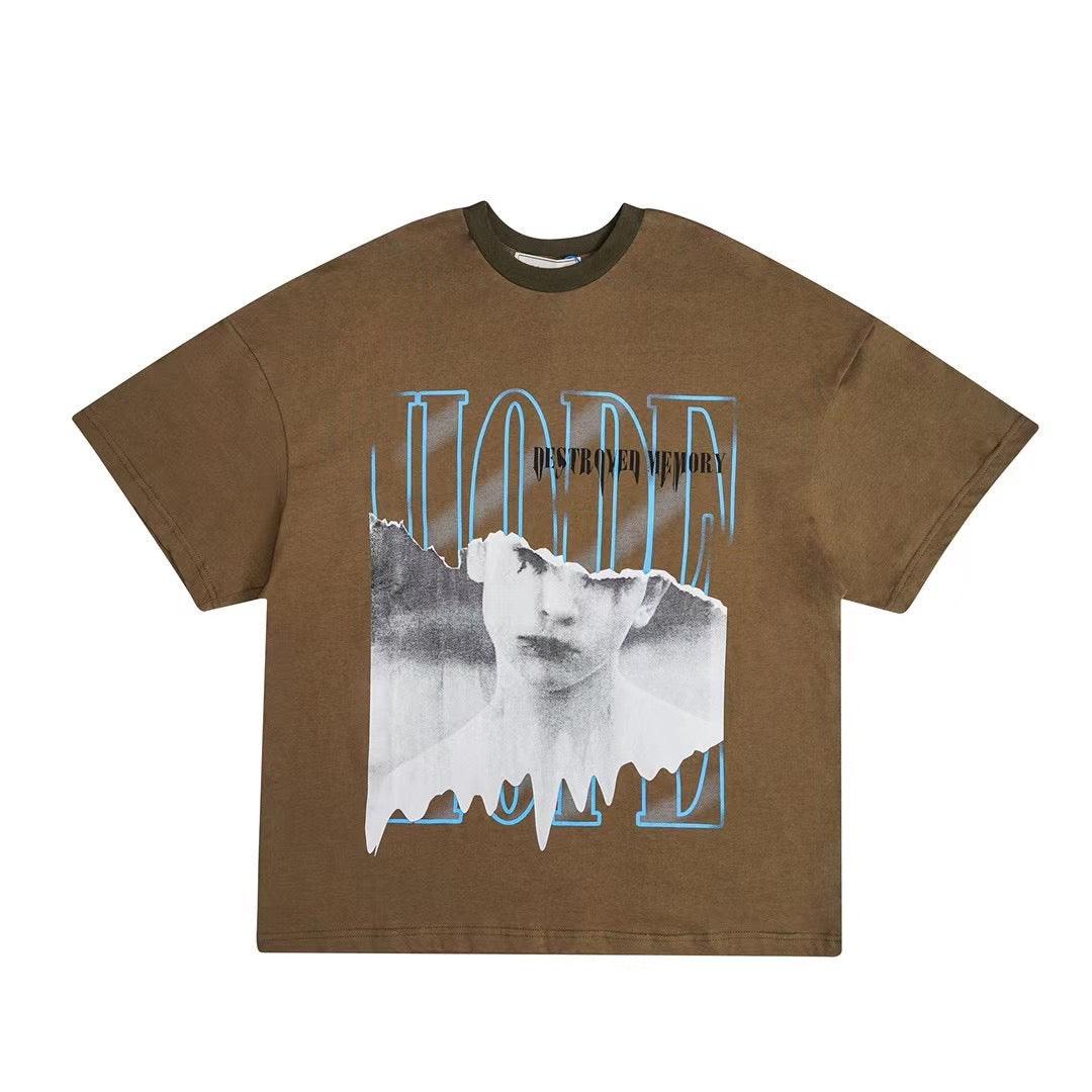 The Unavowed Destroyed Memory Over Size T-Shirt- Green - Obeezi.com