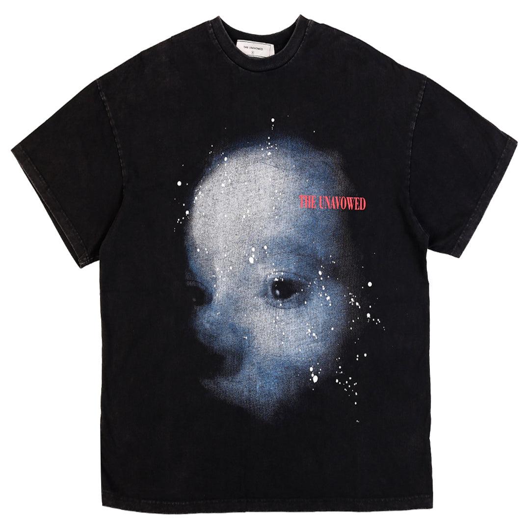 The Unavowed Head Sketch Designed Over Size T-Shirt-Black - Obeezi.com