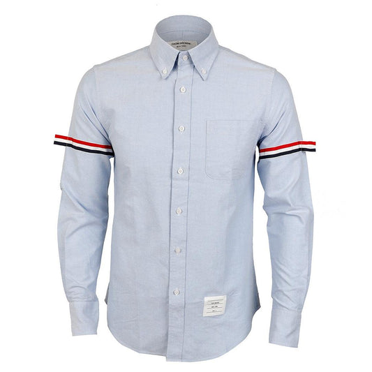 Thom Browne Classic 3 Arm Stripe B.D Sky Blue Oxford Shirt - Obeezi