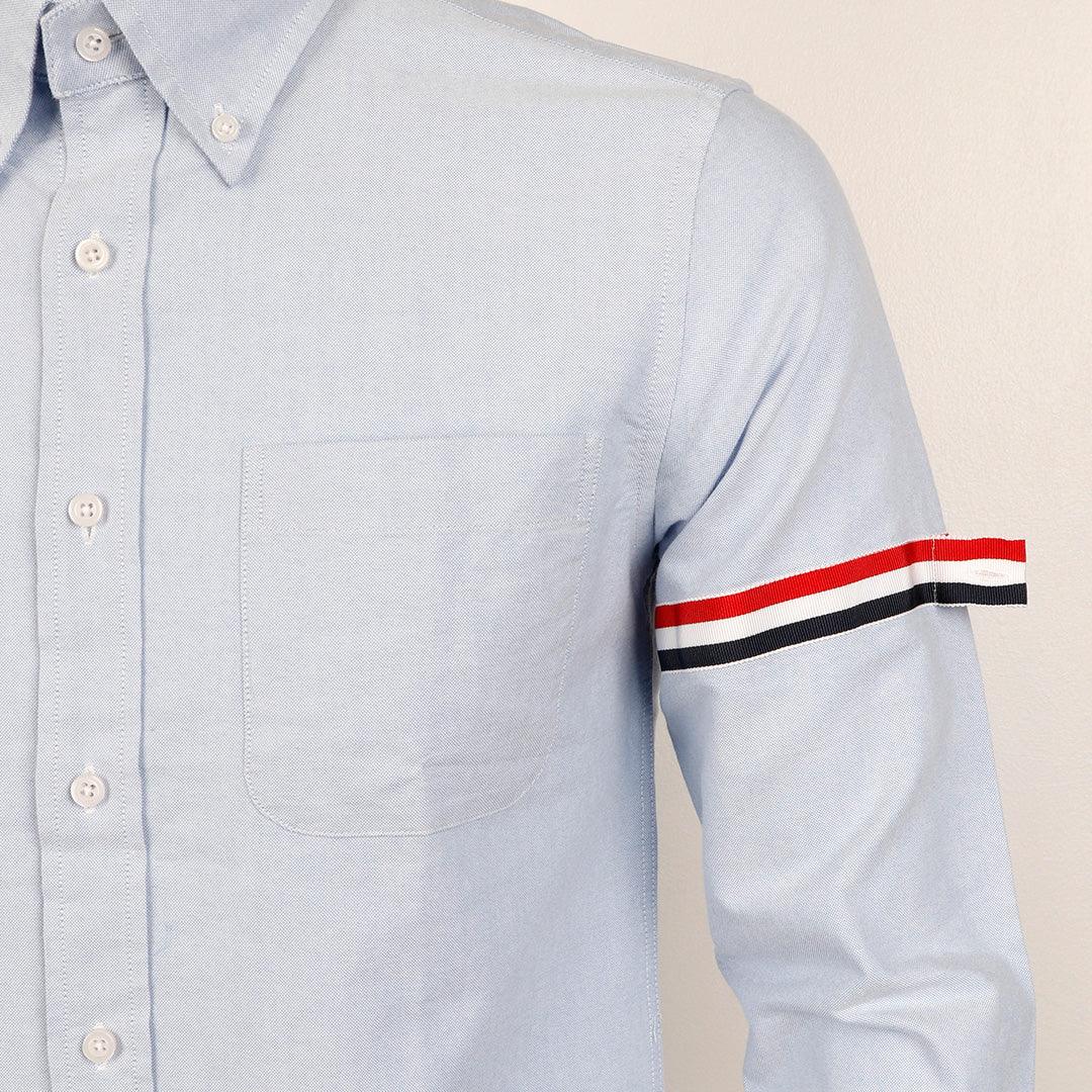 Thom Browne Classic 3 Arm Stripe B.D Sky Blue Oxford Shirt - Obeezi