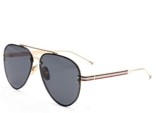 Thom Browne Pilot Rimless Metal Frame Shades - Obeezi.com