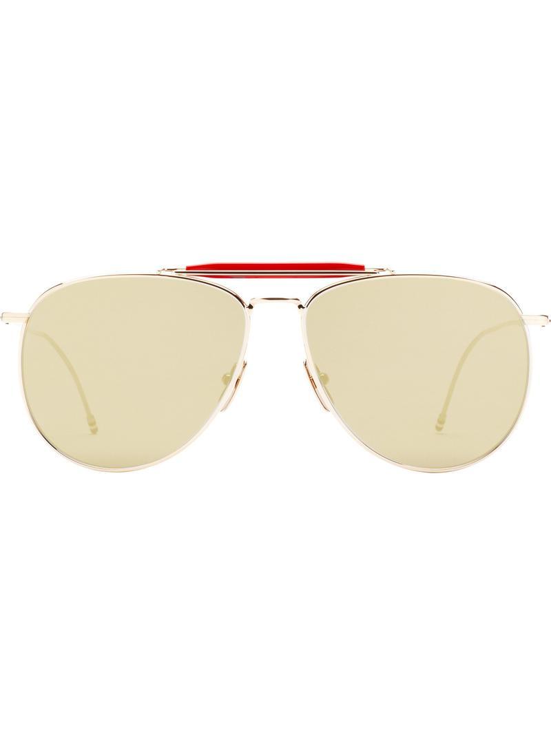Thom Browne TB5A47 Gold Sunglasses - Obeezi.com