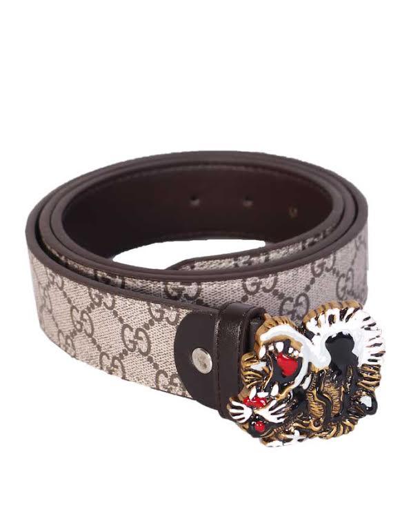 Tiger Buckle Belt Biege - Obeezi.com