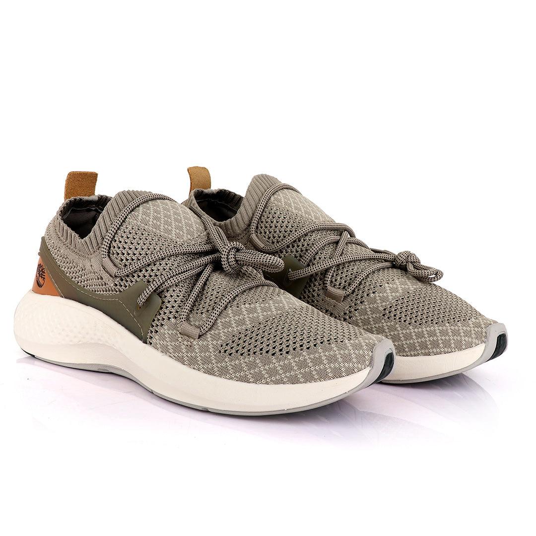 Tim Flyroam Go Knit Wide Aerocore Grey Sneakers - Obeezi