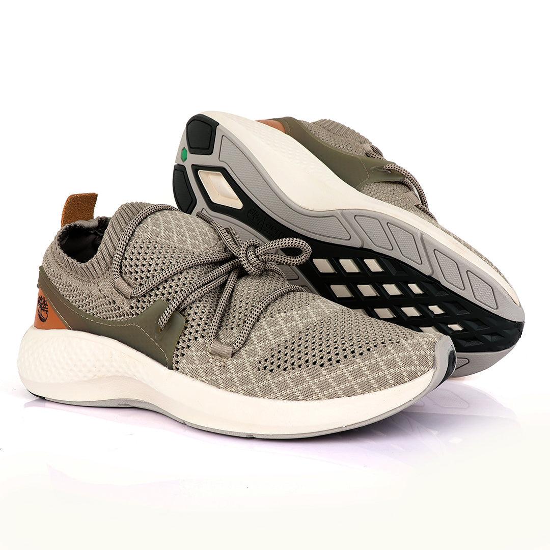 Tim Flyroam Go Knit Wide Aerocore Grey Sneakers - Obeezi