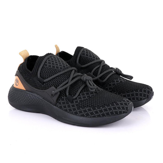 Tim Flyroam Go Knit Wide All Black Aerocore Sneakers - Obeezi