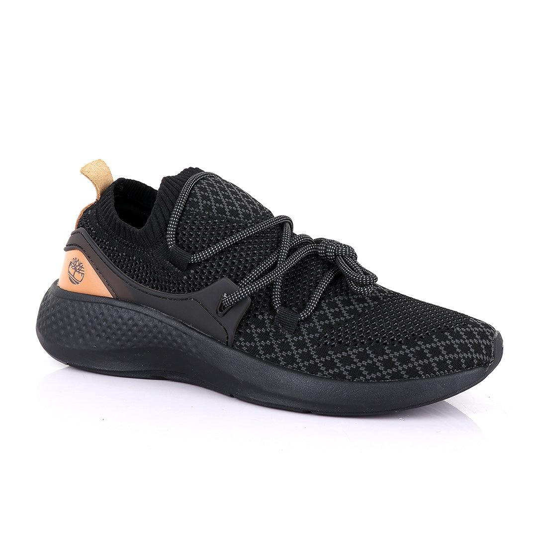 Tim Flyroam Go Knit Wide All Black Aerocore Sneakers - Obeezi