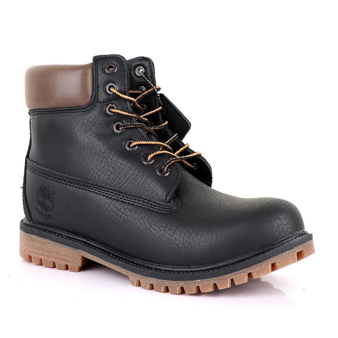Timberland 6 Classic Black Leather Boots - Obeezi