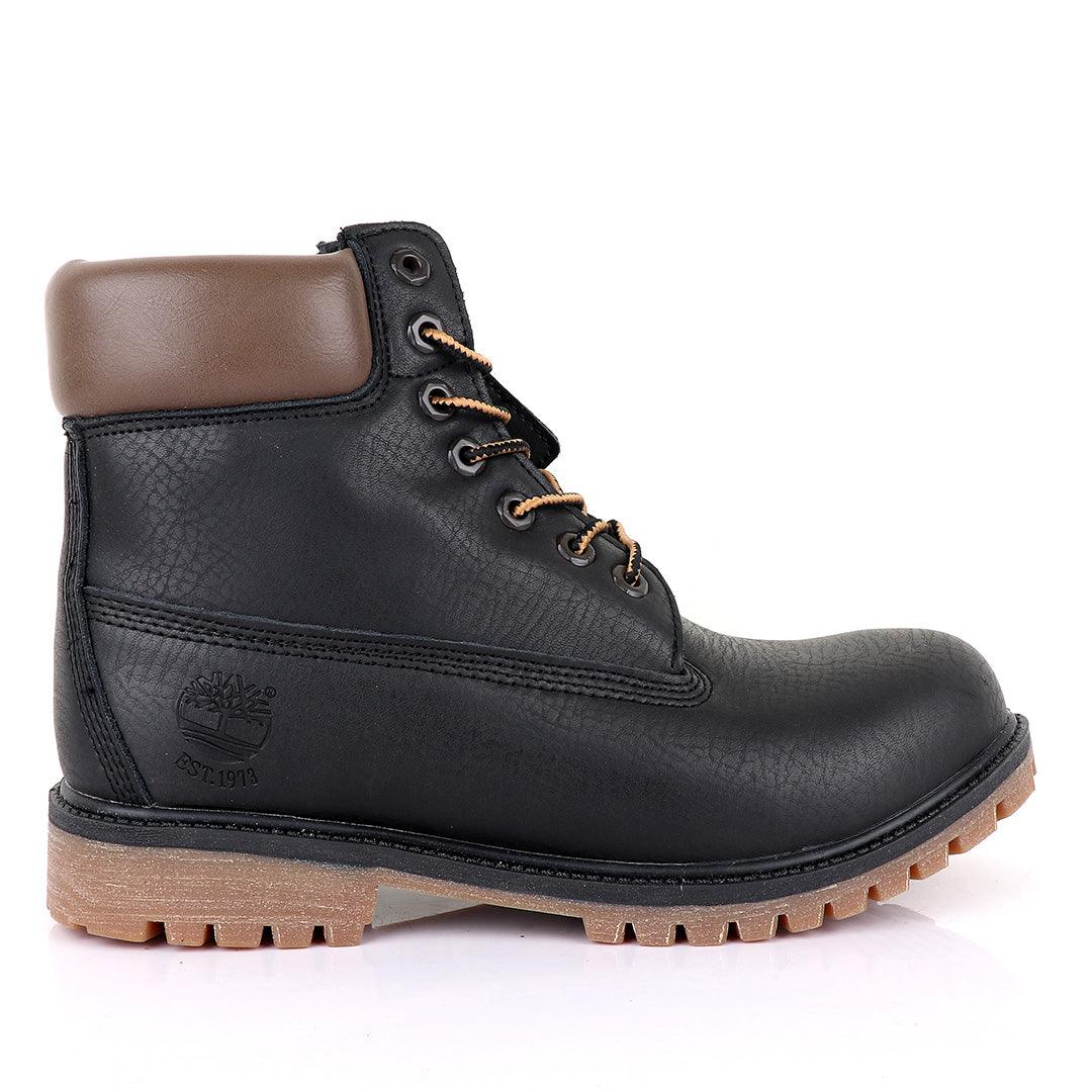 Timberland 6 Classic Black Leather Boots - Obeezi
