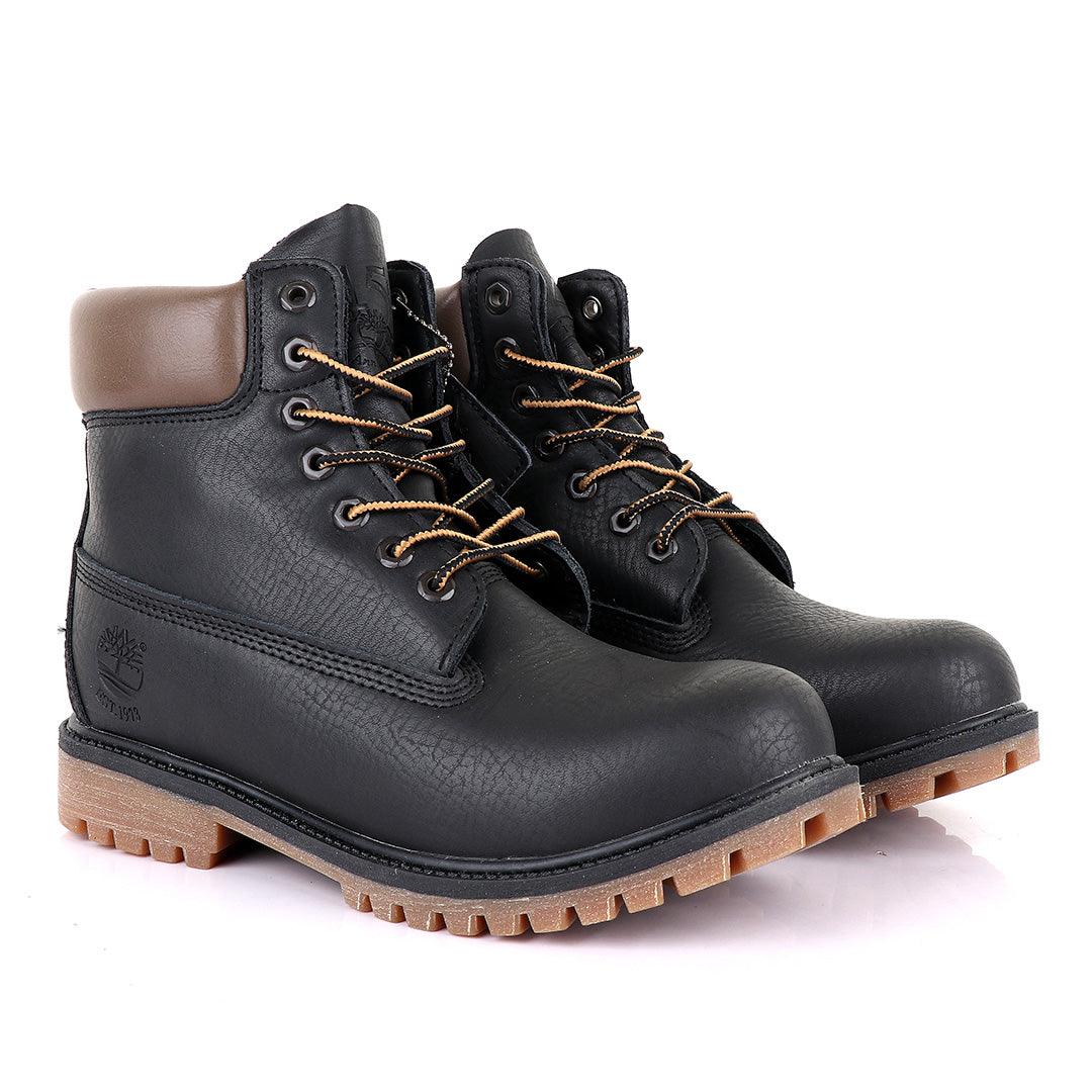 Timberland 6 Classic Black Leather Boots - Obeezi
