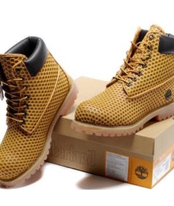 timberland 6-inch wool brown mesh boots - Obeezi