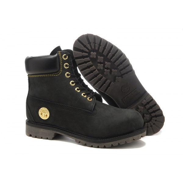 Timberland Classic Boot-Black Gold logo - Obeezi