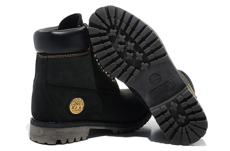 Timberland Classic Boot-Black Gold logo - Obeezi