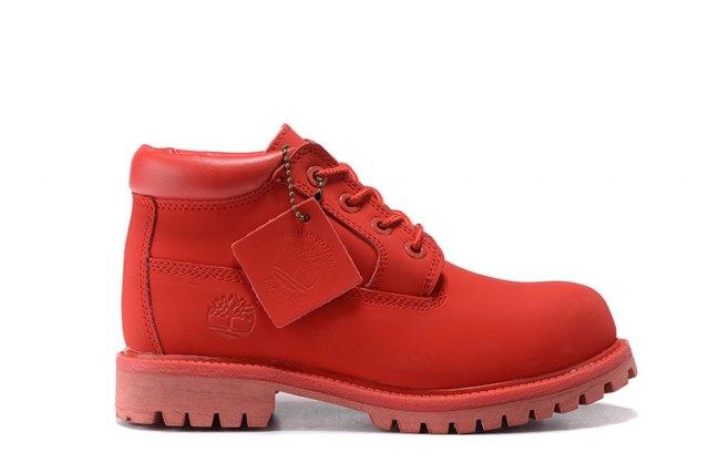 Timberland Classic Premium Boots Red Waterproof Chukka Boots - Obeezi