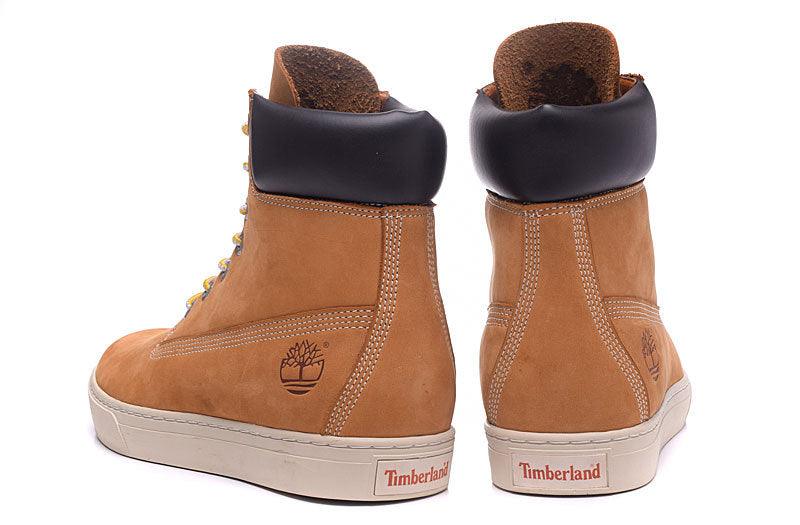 Timberland High Cut Boots Man Shoes Sneakers Wheat White Black - Obeezi