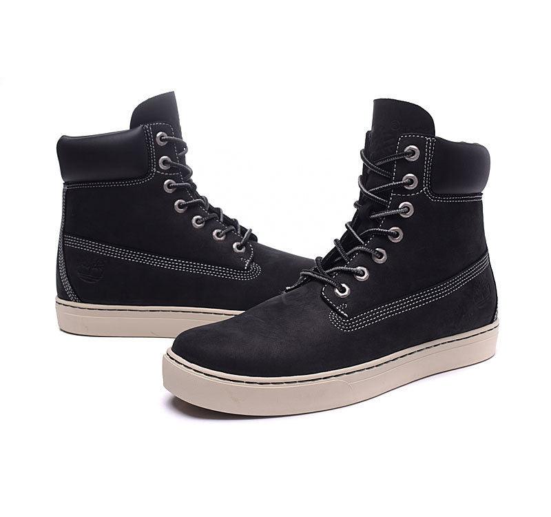 Timberland Icon Nubuck with Rubber Sole Black Waterproof Boots - Obeezi