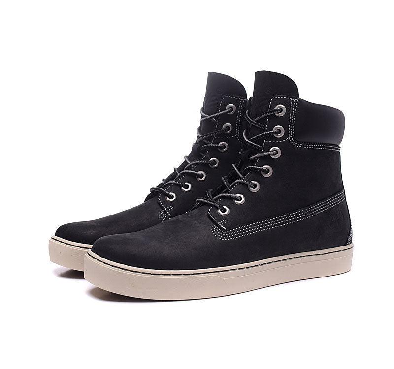 Timberland Icon Nubuck with Rubber Sole Black Waterproof Boots - Obeezi
