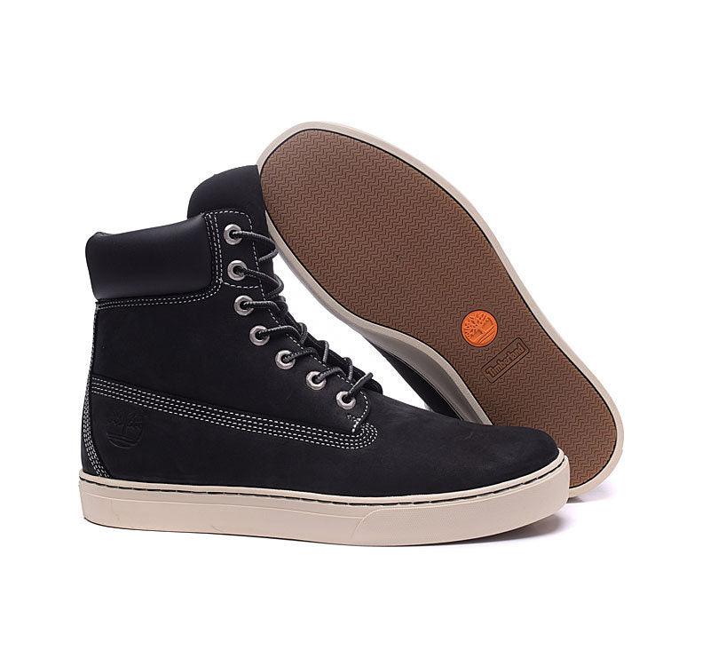 Timberland Icon Nubuck with Rubber Sole Black Waterproof Boots - Obeezi