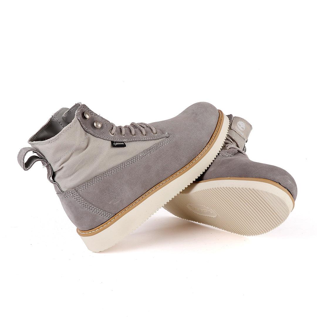 Timberland Icon Roll-Top Grey Leather Boot - Obeezi