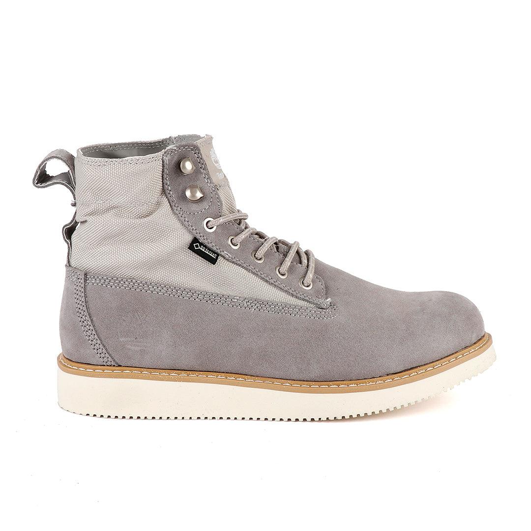 Timberland Icon Roll-Top Grey Leather Boot - Obeezi