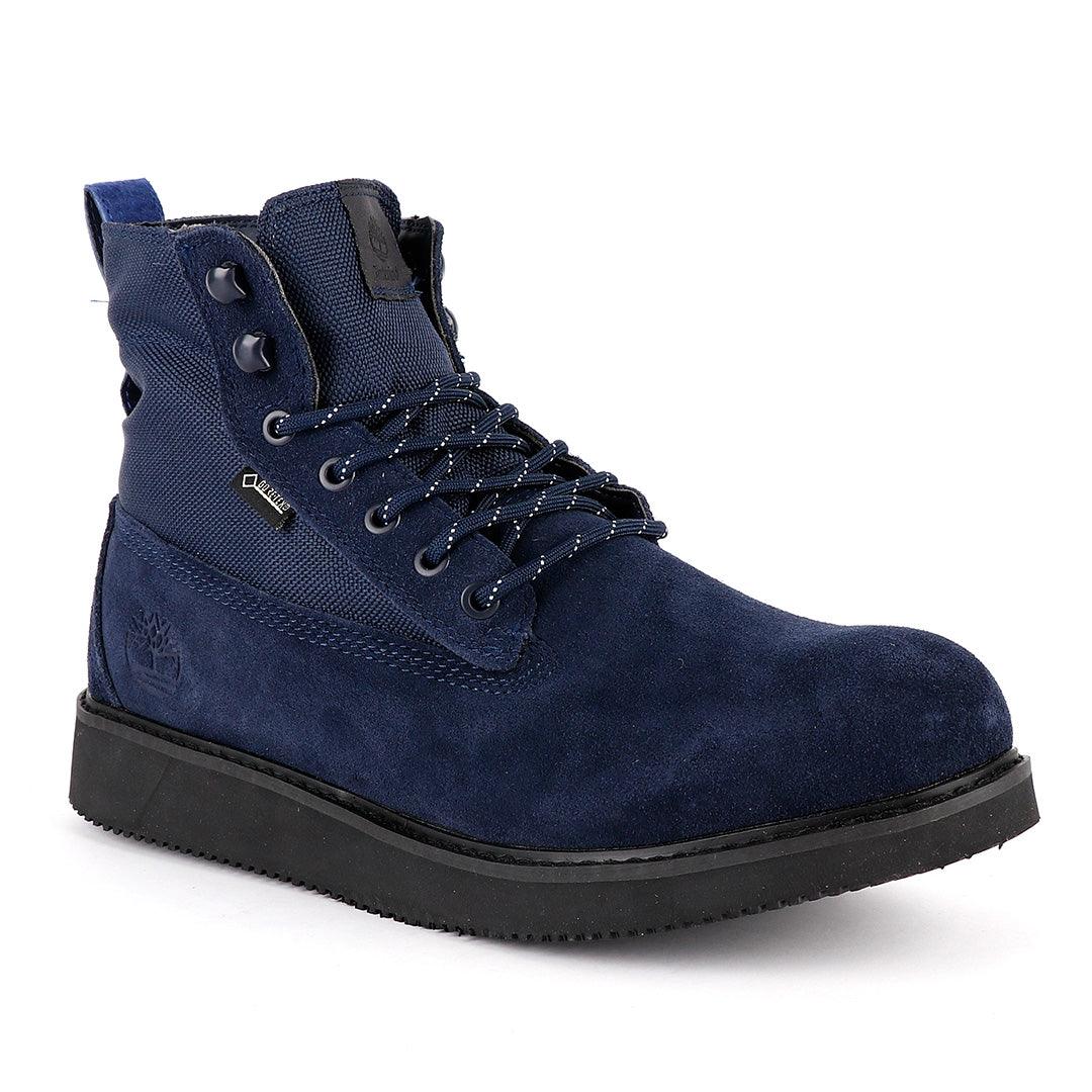 Timberland Icon Roll-Top Navy Blue Leather Boot - Obeezi