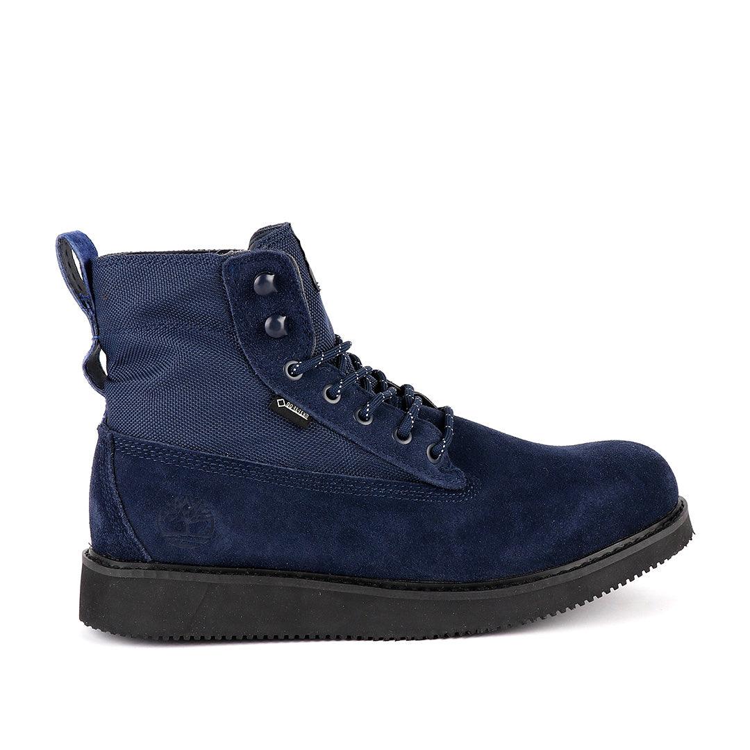 Timberland Icon Roll-Top Navy Blue Leather Boot - Obeezi