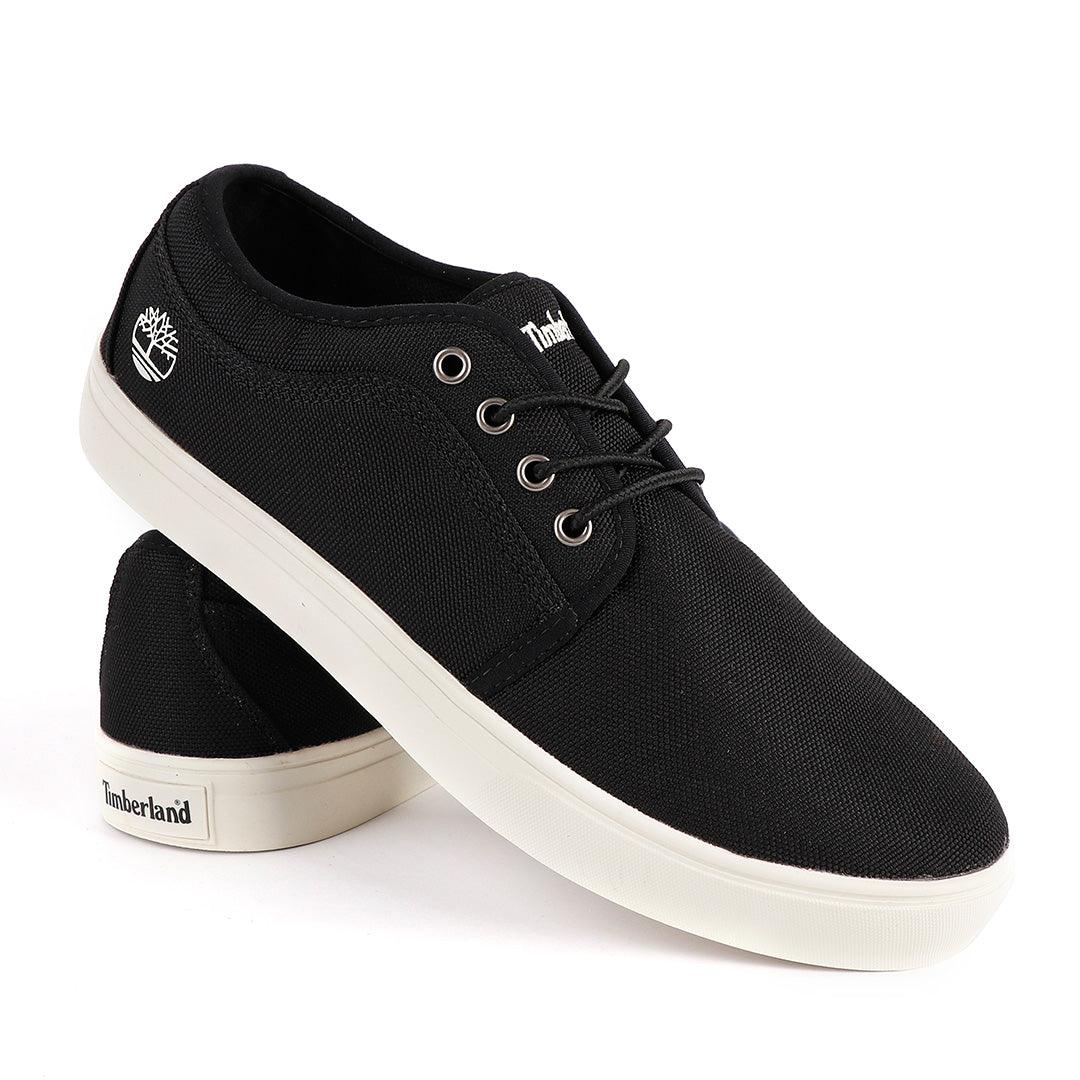 Timberland Men's Newport Bay Lace-Up Black Sneakers - Obeezi