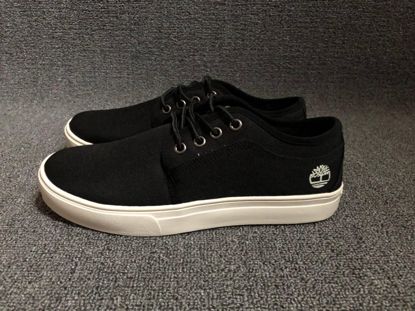 Timberland Men's Newport Bay Lace-Up Black Sneakers - Obeezi