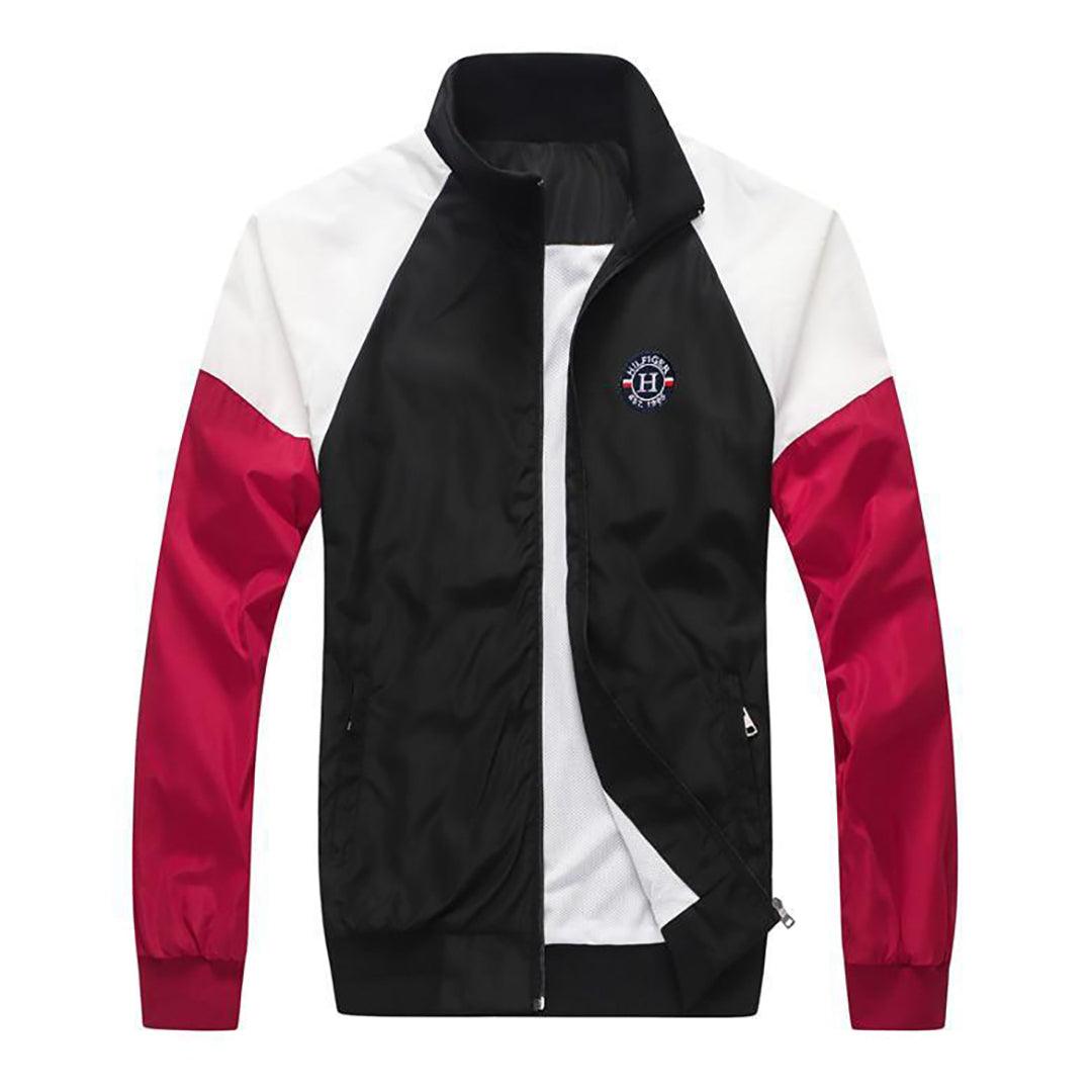 Tom essential Mixed Texture Zip Down Jacket - Obeezi.com