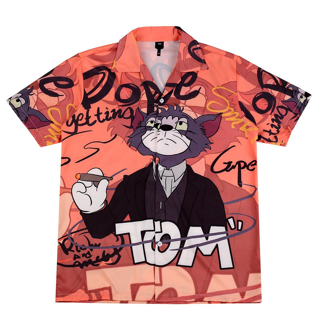 Tom Getting Dope Designed Men's Aloha Shirt - Obeezi.com