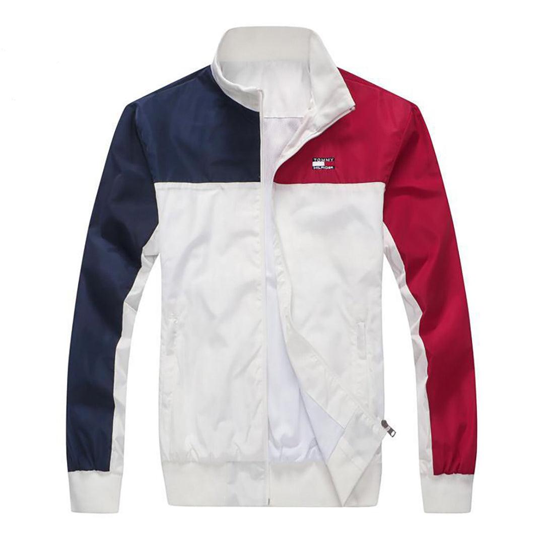 Tom Lightweight Blocked Color Full Zip Down Jacket - Obeezi.com