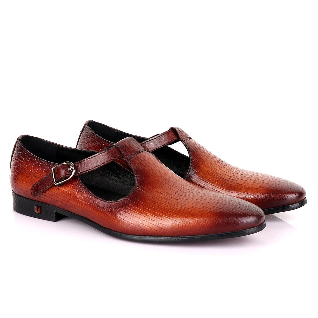 Tomford Exotic Craft Brown Cover Leather Shoe - Obeezi