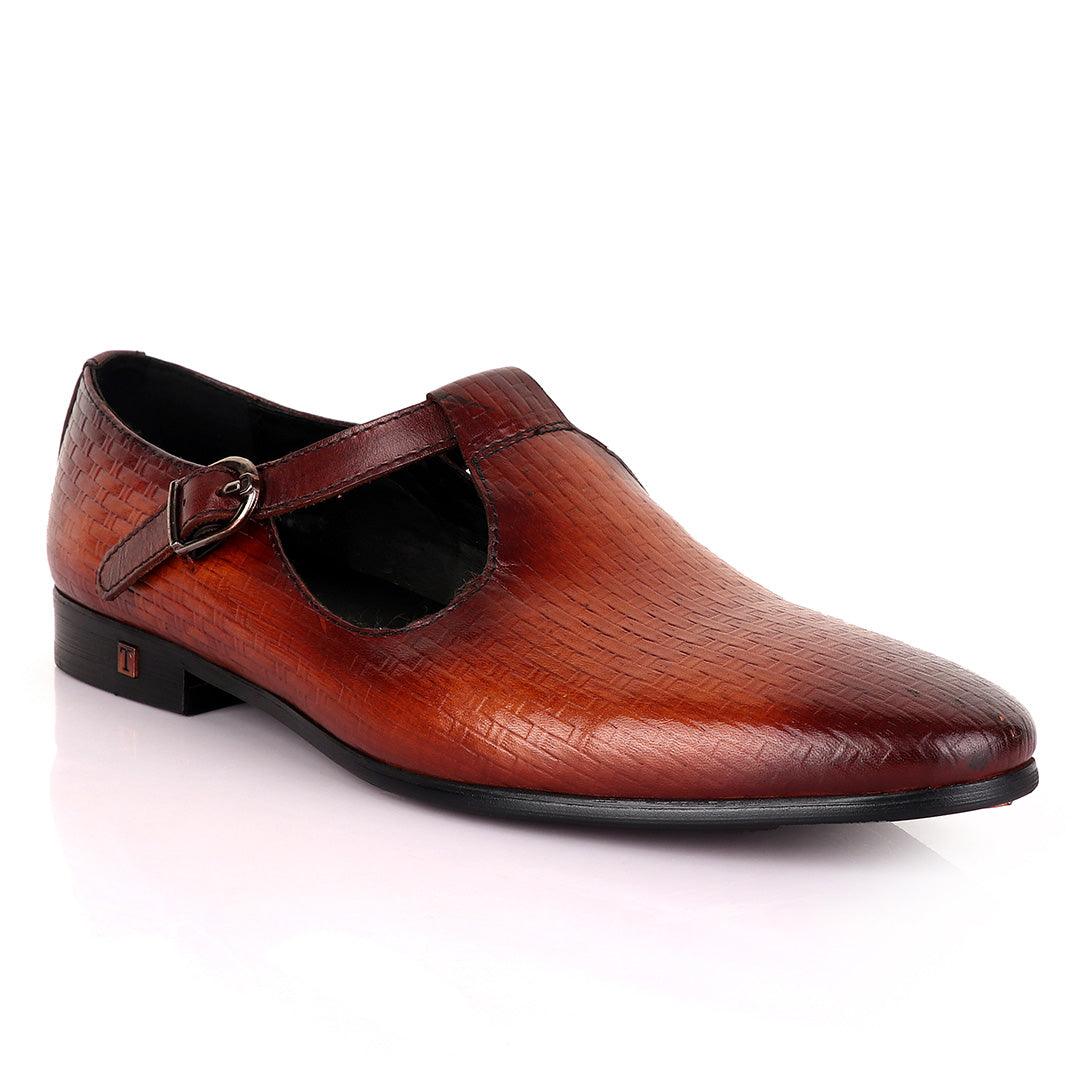 Tomford Exotic Craft Brown Cover Leather Shoe - Obeezi
